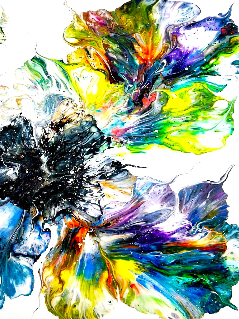 Prismatic Flourish - abstract artwork by Chris Broussard